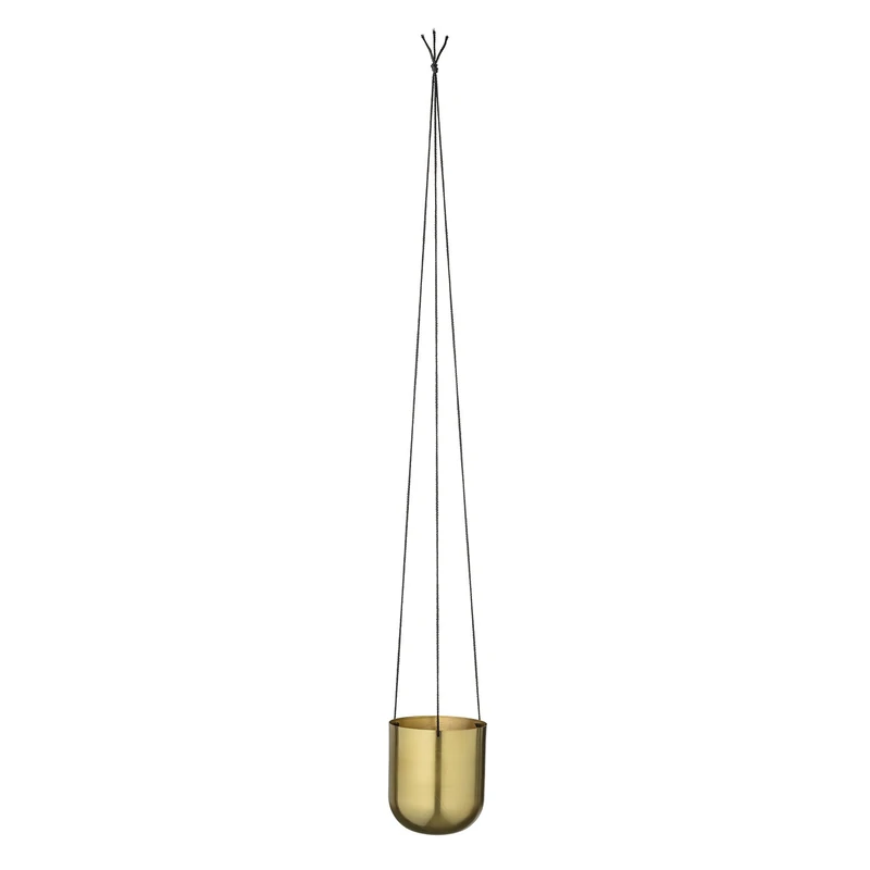 Bloomingville Brass Hanging Flower Pot