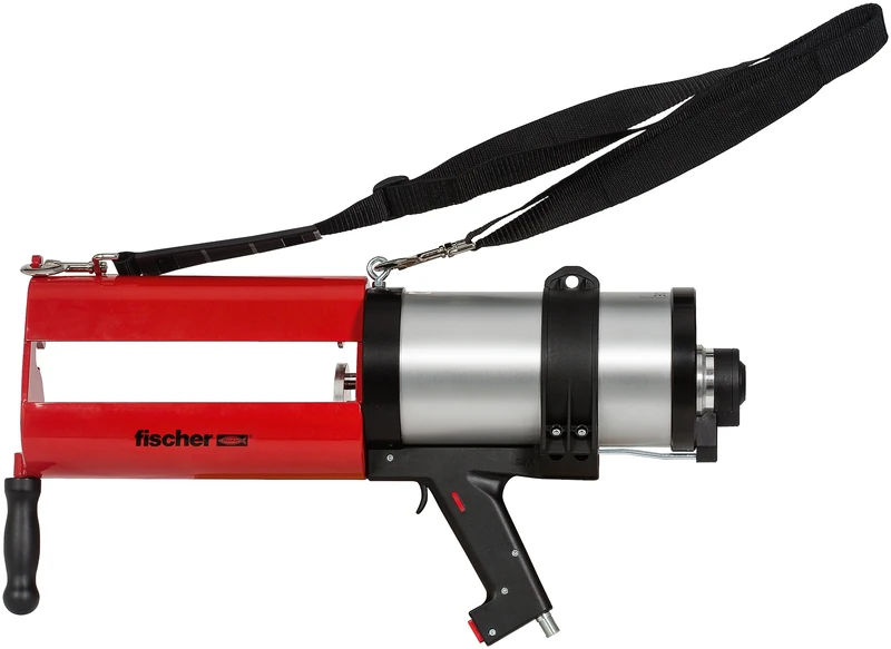 fischer FIS DP S-XL Pneumatic Extrusion Gun with Compressed Air Technology, for 2-Chamber Cartridges up to 1,500 ml Capacity, Ergonomic Design for Optimal Handling