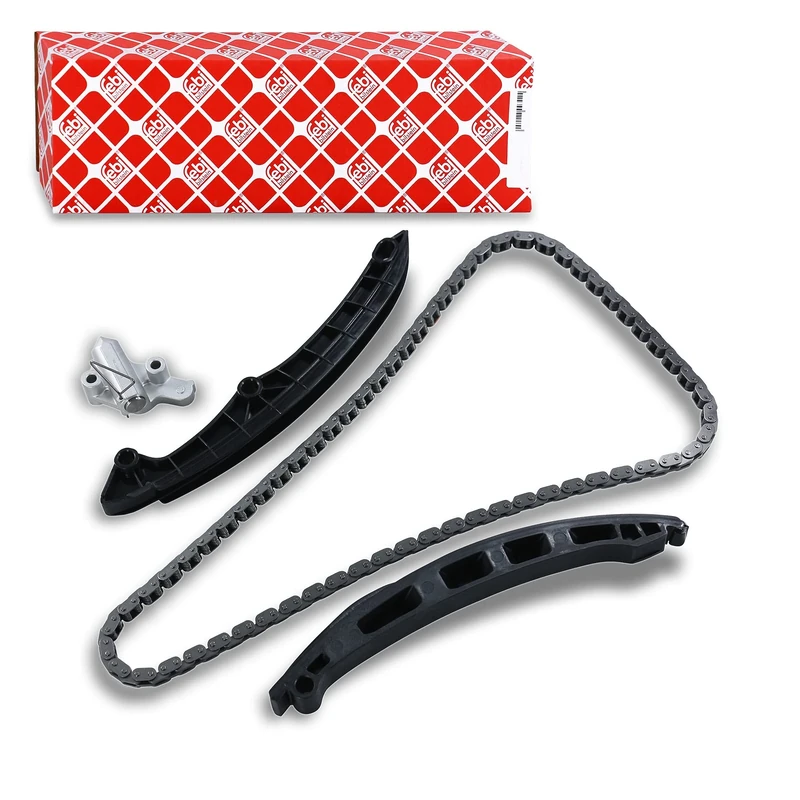febi bilstein 40672 Timing Chain Kit for camshaft, with sliding rails and chain tensioner, pack of one