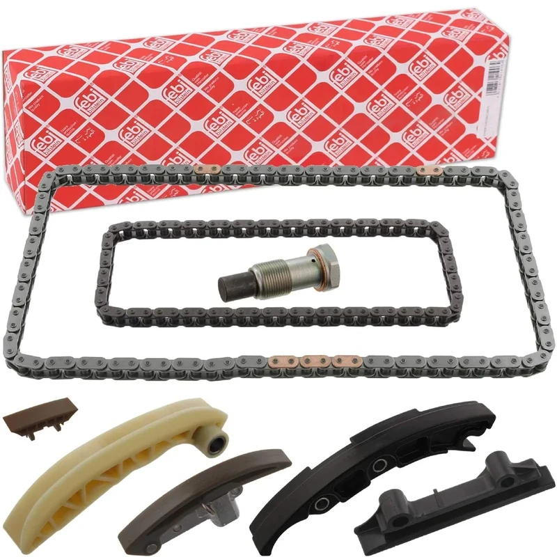 febi bilstein 45735 Timing Chain Kit for camshaft, with sliding rails and chain tensioner, pack of one