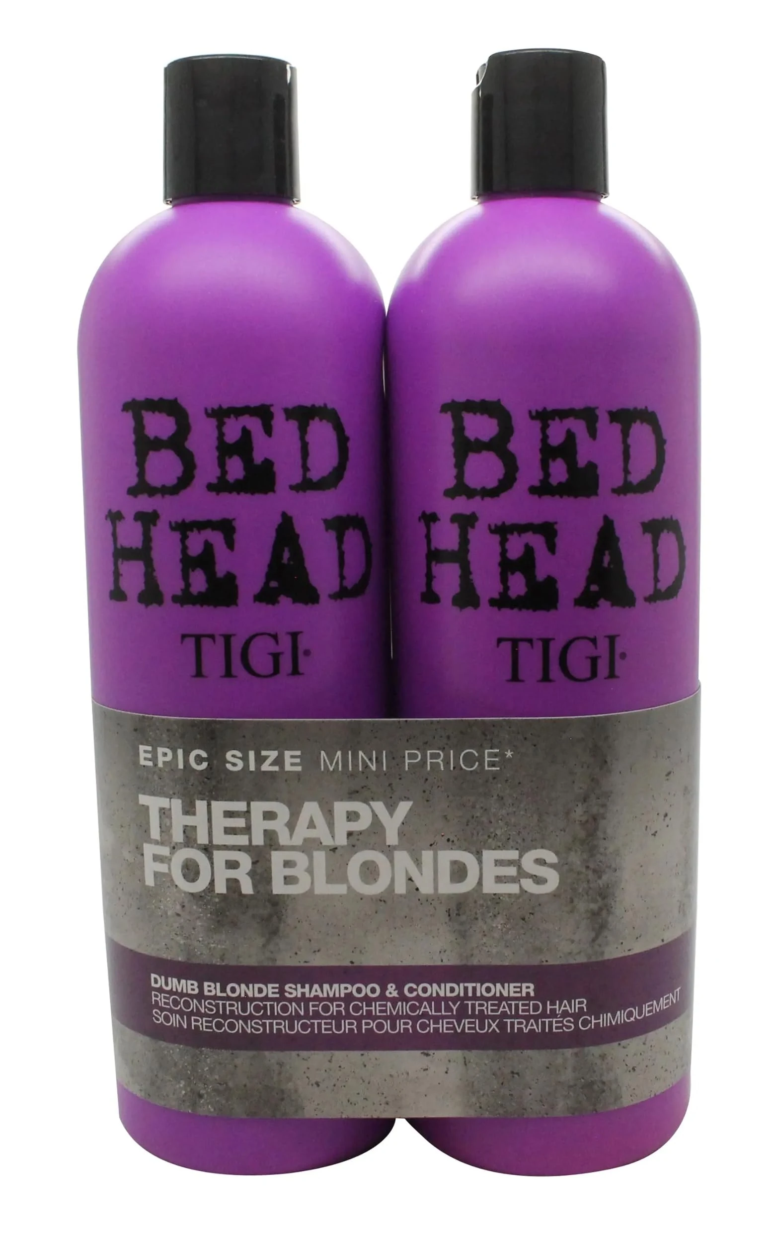 Tigi Bed Head Colour Combat Dumb Blonde Shampoo and Conditioner Duo Set 750 ml