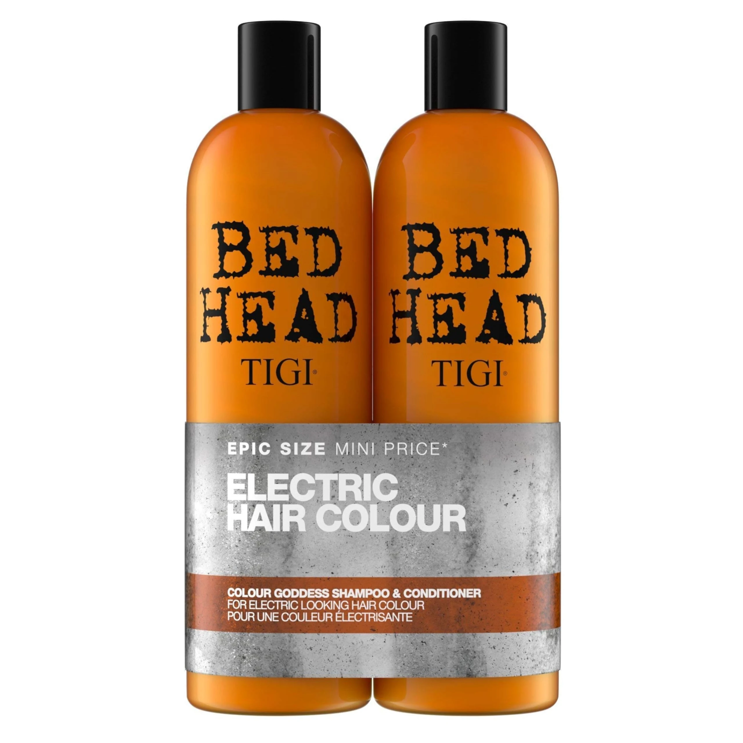 Bed Head by TIGI Colour Goddess Shampoo & Conditioner Set - Professional Hair Treatment for Coloured, Dry & Damaged Hair, Moisturising Shea Butter & Keratin for Smooth, Frizz-Free, Bond Care Repair