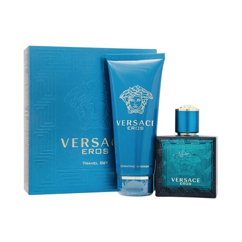 Versace Eros by Versace for Men - 2 Pc Gift Set 1.7 EDT Spray, 3.4oz Shower Gel