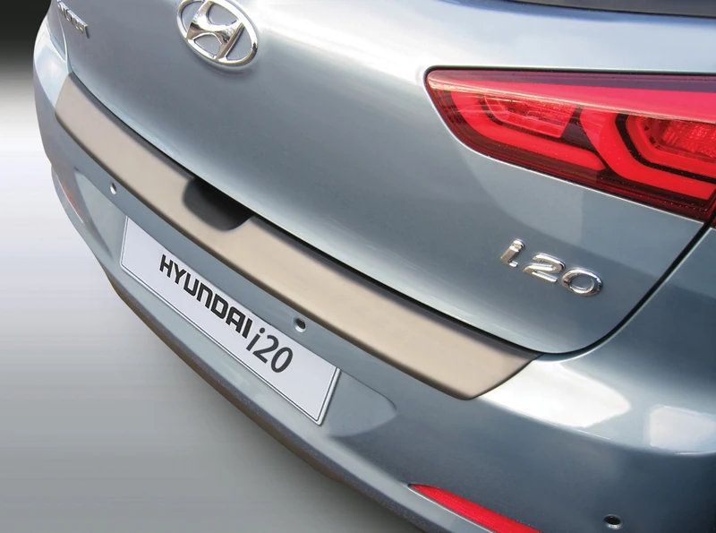 RGM ABS Rear Bumper Protector Compatible with Hyundai i20 5-Door 11/2014-6/2018 Silver