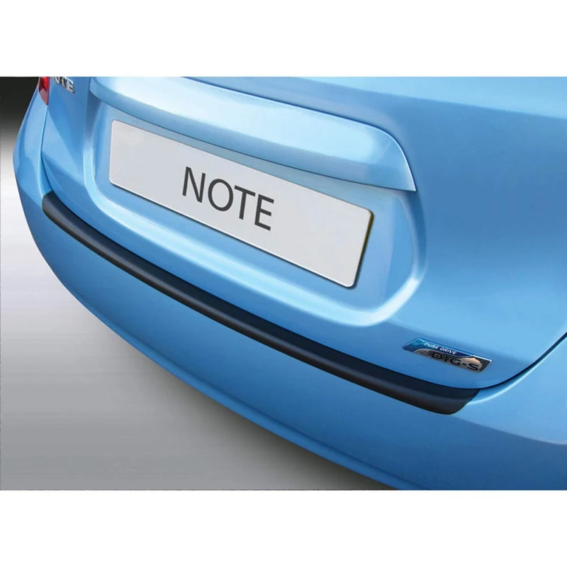 RGM ABS Rear bumper protector compatible with Nissan Note 10/2013- Black