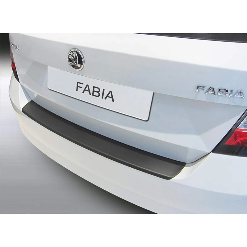 RGM ABS Rear Bumper Protector Compatible with Skoda Fabia III 5-Door 11/2014 - Black
