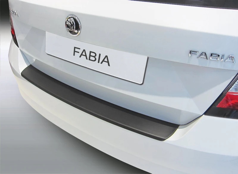RGM ABS Rear Bumper Protector Compatible with Skoda Fabia III 5-Door 11/2014 - Silver