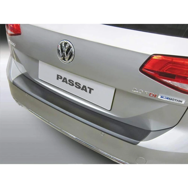 ABS Rear Bumper Protector Compatible with Volkswagen Passat 3G Variant 2014-2019 Black