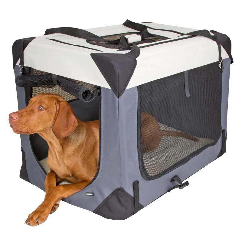 Kerbl Pet Travel Box Journey 91x63,5x63,5cm, gray/beige