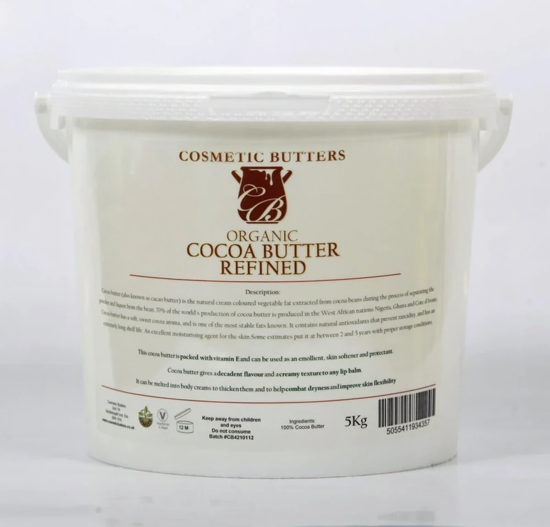 Mystic Moments | Organic Cocoa Butter Refined | INCI: Theobroma Cacao Seed Butter | Deep Moisturising Emollient | Luxury Skincare Ingredient | Stretch Mark Care | 100% Pure | 1Kg
