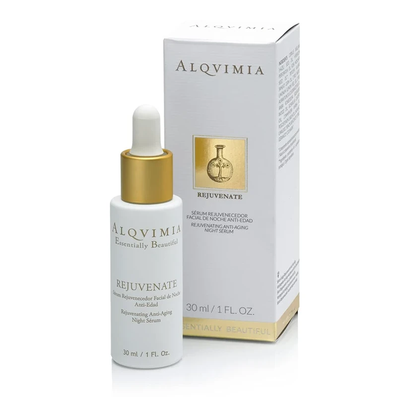 ALQVIMIA Essentially Beautiful Rejuvenate Regenerating Anti-Aging Night Serum, 30 ml