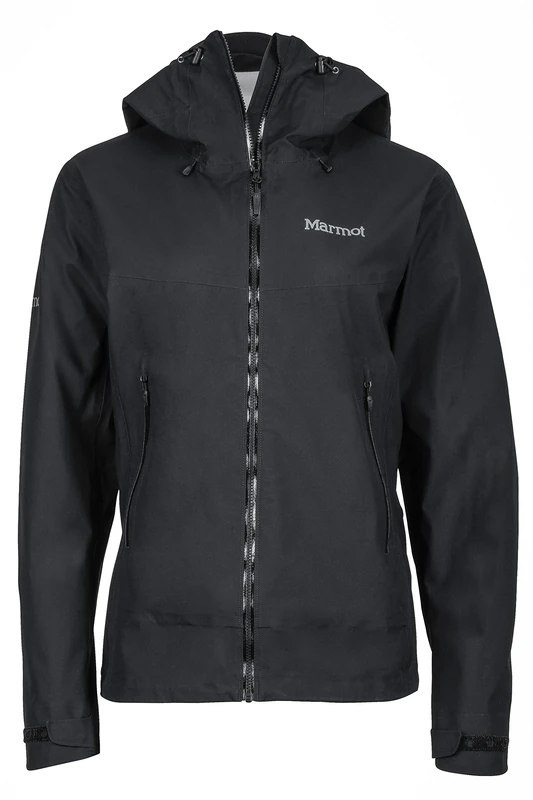 Marmot Wm's Starfire Jacket Hardshell Rain Jacket, Raincoat, Windproof, Waterproof, Breathable - Black, Small - Image 1