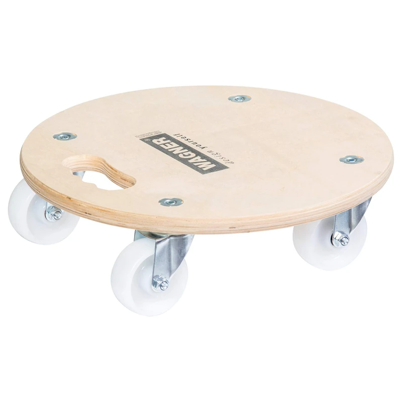 WAGNER moving dolly MM 1137 I Ø 38 cm - ideal for unwieldy items, pots & plants I ergonomic carrying handle I FSC®-certified I load capacity 250 kg - 20113701 - Image 1