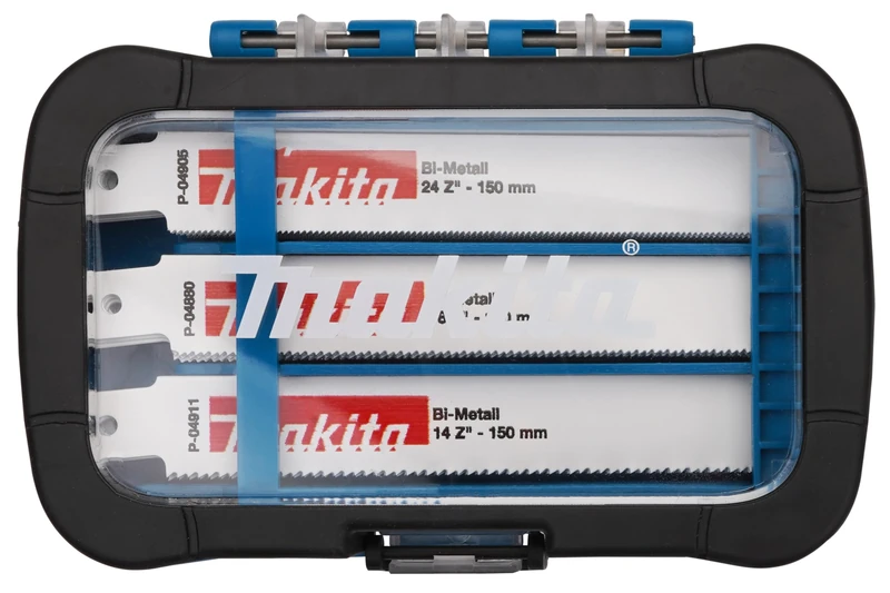 Makita P-81290 Recipro Saw Blade Set 30Pcs, Steel, 24T, 22mm Arbor, Black, Metal, Wood, Plastic Compatible