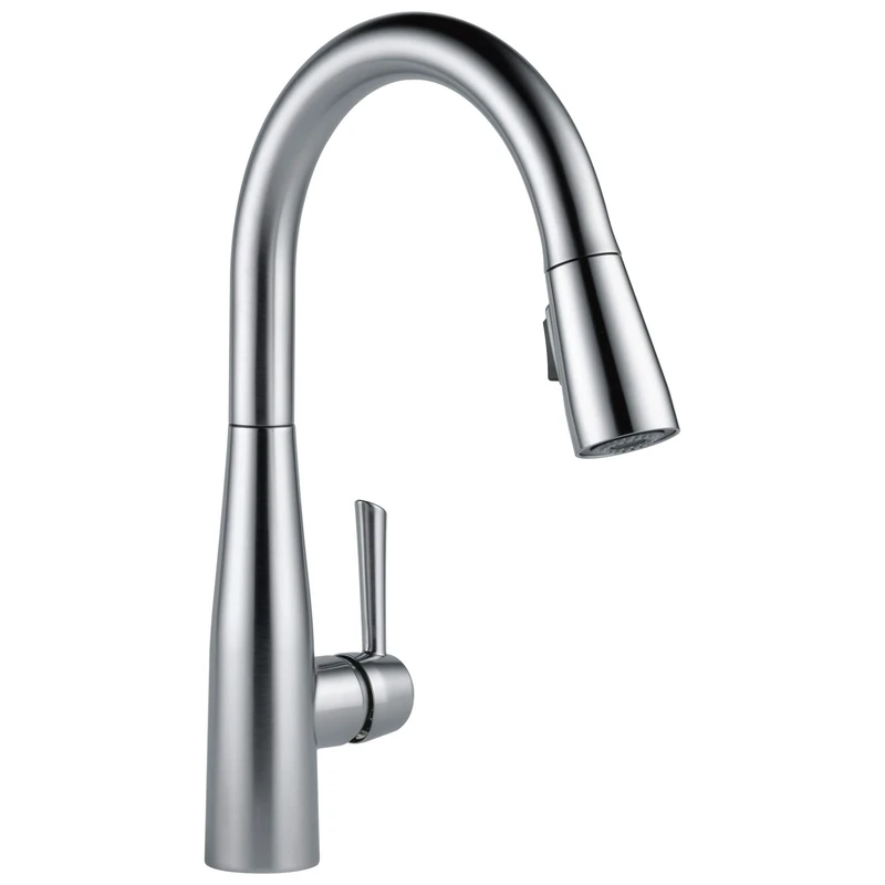Delta Faucet 9113-AR-DST Essa Single Handle Pull-Down Kitchen Faucet with Magnetic Docking, Arctic Stainless
