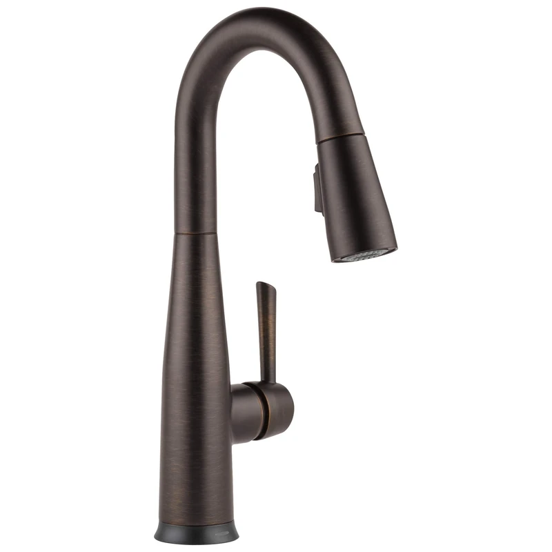 DELTA Essa Single-Handle Bar-Prep Touch Kitchen Sink Faucet with Pull-Down Sprayer, Touch2O Technology and Magnetic Docking Spray Head, Venetian Bronze 9913T-RB-DST
