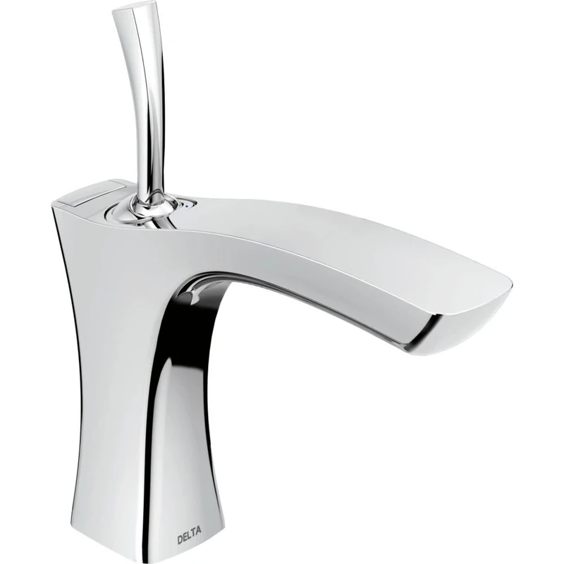 Delta Faucet 552LF-MPU Tesla Single Handle Bathroom Faucet Metal Pop-Up, Chrome