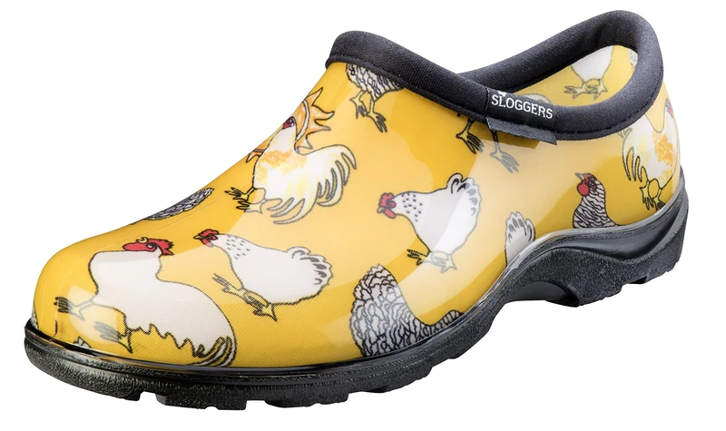 Sloggers womens 5116cdy06 garden shoe, Chickens Daffodil Yellow, 4 UK