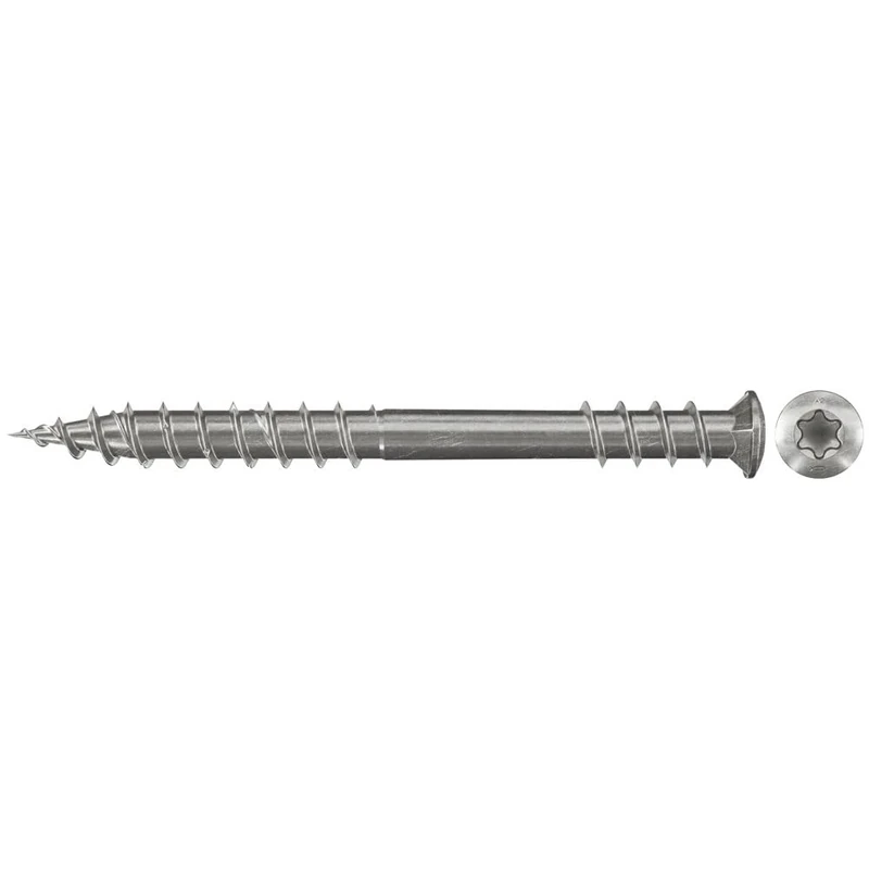 fischer PowerFast Decking Screws 5.5 x 70 Countersunk Head Stainless Steel A2 Inner Star Torx Drive for Screwing Decking to Wooden Substructures (Pack of 200)