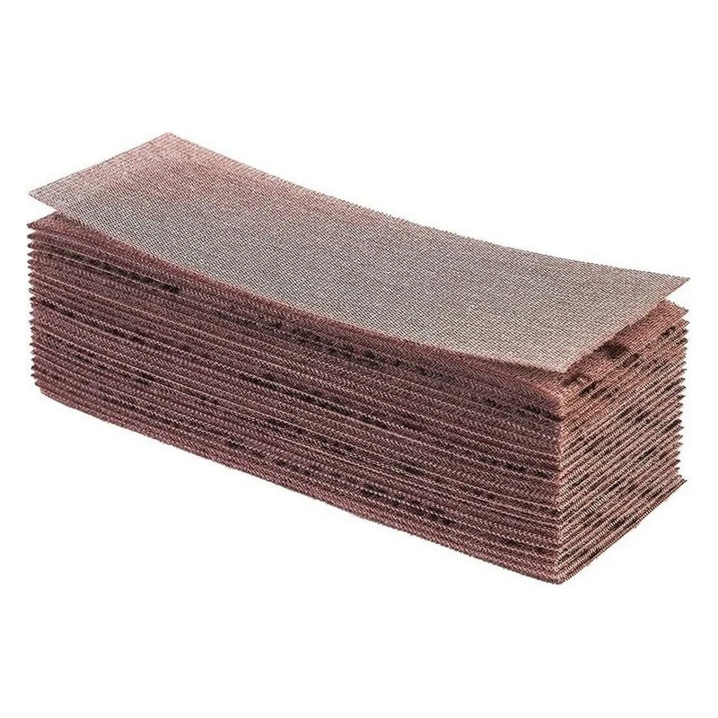 Mirka Abranet net sandpaper strips 80x230 mm Hook & loop/Grit P180 / 50 pcs/for sanding wood, walls, metal, aluminium, stainless steel, copper, filler, varnish, plastic / 5417505018