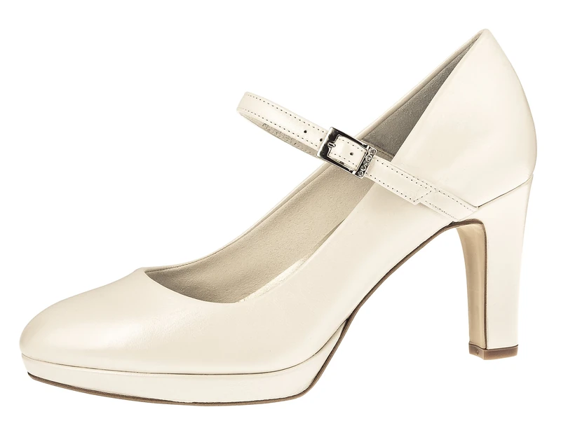 Fiarucci Bridal Shoes Ingrid - Woman's, Pumps, Perle Creme, Leather - Gr. 38.5 (5.5 UK) - Image 1