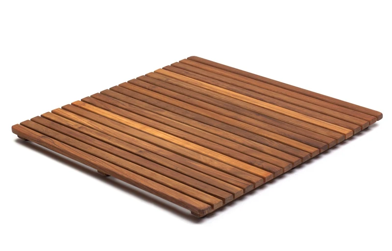 asinox TEK4A7171 Shower Duckboard Brown Wood 71 x 71 x 4 cm