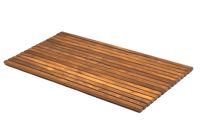 Asinox TEK4H8100 Slatted Wood Shower Duckboard Brown 86 x 66 x 2.5 cm