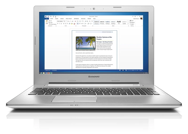 Lenovo Z51 15.6-Inch FHD Notebook (Intel Core i7-5550U 2.4 GHz, 8 GB RAM, 1 TB HDD, DVD-RW, WLAN, Bluetooth, Camera, AMD R9 M375 4G Graphics, Windows 8.1) - White