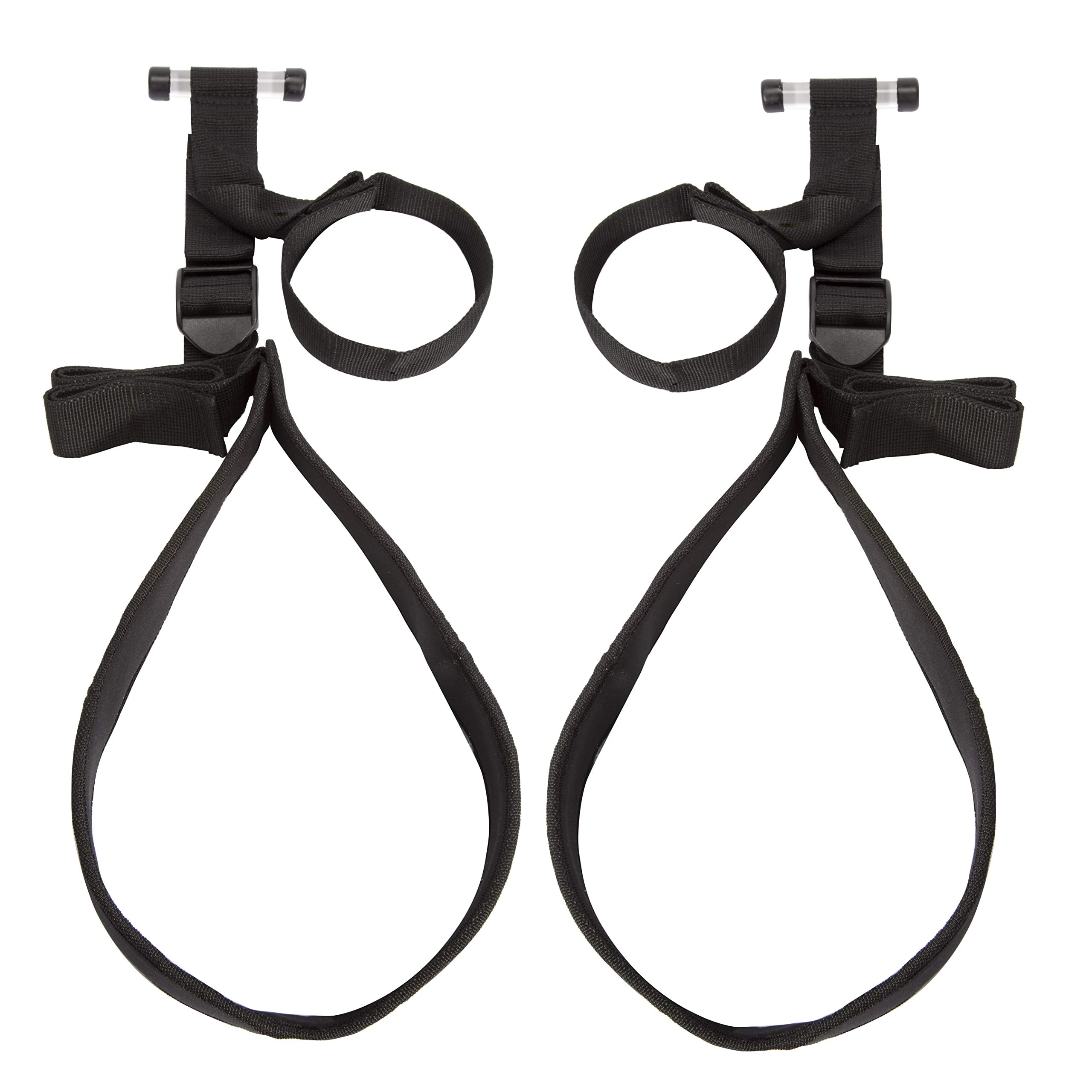 Lovehoney Bondage Boutique Sex Swing - 73 Inch Over The Door Adjustable Strong Sex Swing for Couples - 31 Inch Thigh Supports - Black