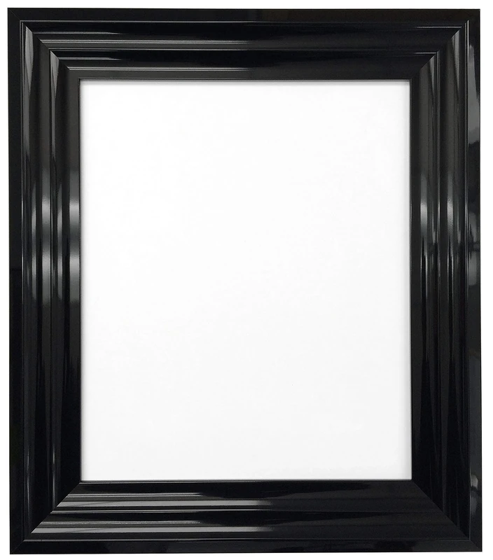 FRAMES BY POST Firenza Gloss Black Picture Photo Frame Plastic Glass 30" x 24"
