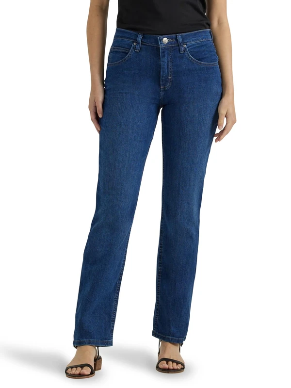 Riders by Lee Indigo Women's Classic Fit Straight Leg Jeans, Antique Dark, 16 Long UK
