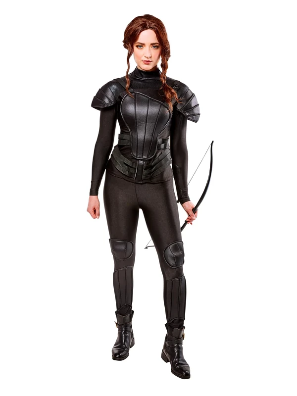 Rubies Official Adult's Katniss Rebel Costume The Hunger Games - Small Halloween, World Book Day