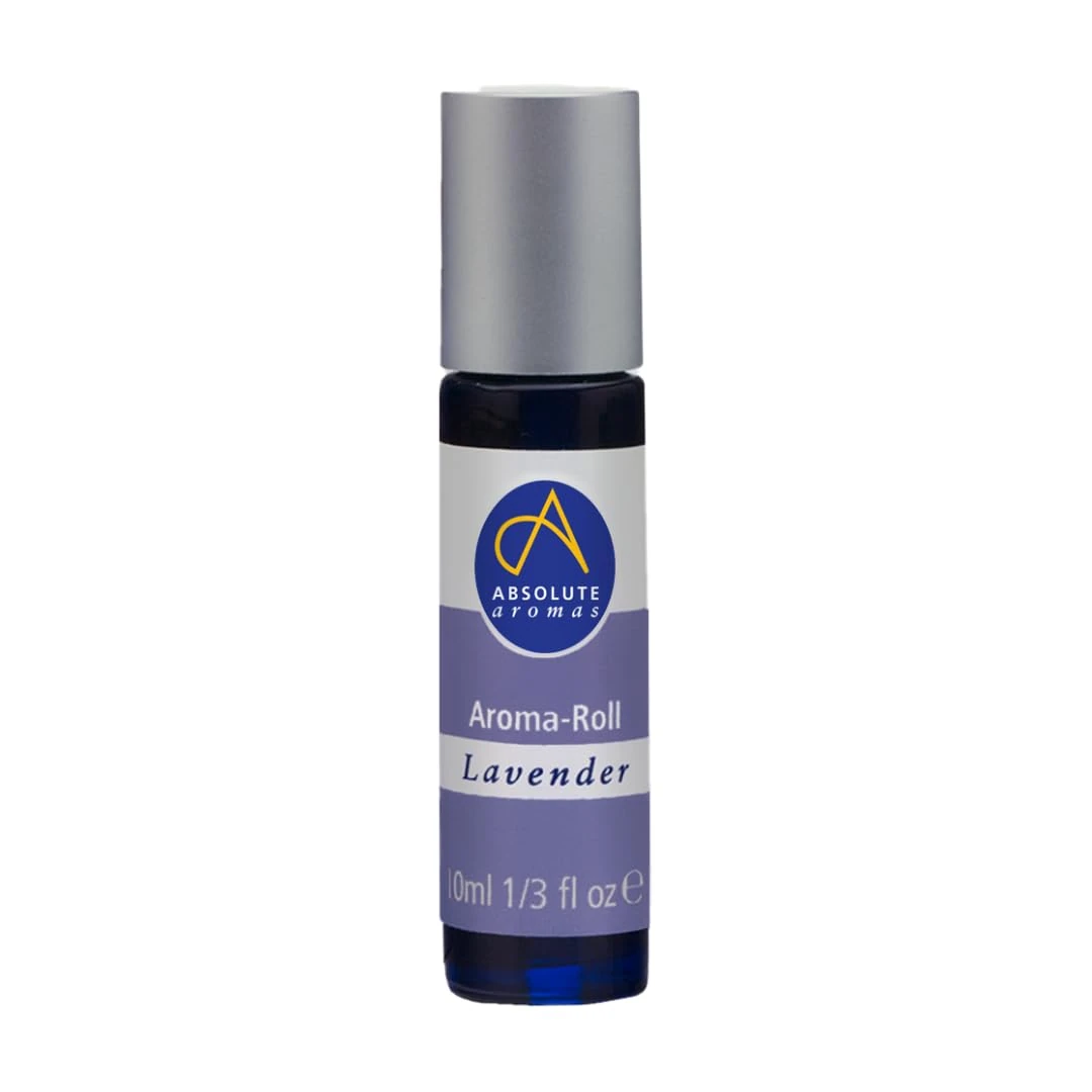 Absolute Aromas Lavender Aroma-Roll Roller Ball - Contains 100% Pure, Natural, Organic Lavender Essential Oil - A Light Calming essential oil blend to Soothe and Balance