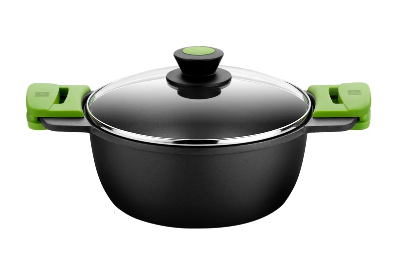 Braisogona Prior- Cast Aluminium Tall Casserole, 24 cm, highly durable cast aluminium with pfoa non-stick coating.All Cookers Including Induction - Image 1