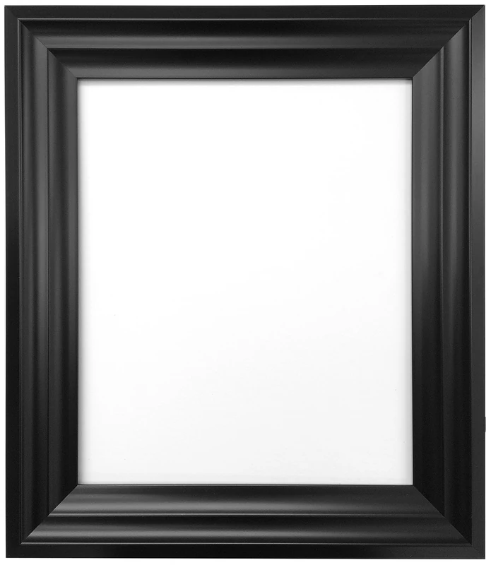 FRAMES BY POST Firenza Matt Black Picture Photo Frame Plastic Glass 24"x18"