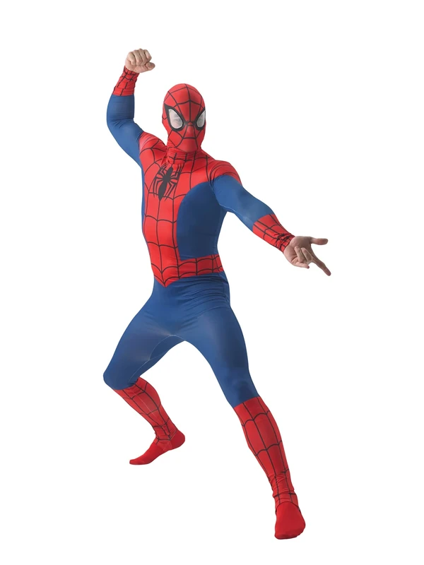 Rubies Official Adult's Spiderman Deluxe Costume Halloween, World Book Day