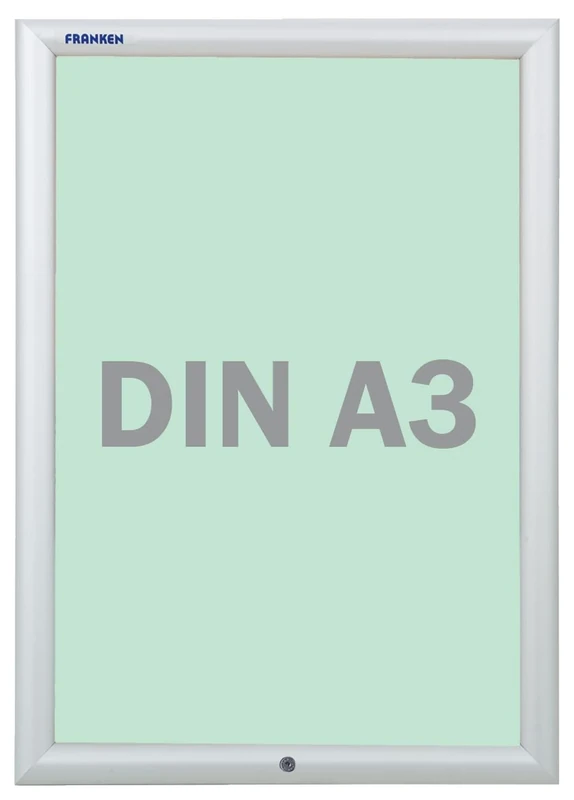 Franken BS1901 Display case, Removable Security Frame, Lockable, 27.2 x 35.9 x 1.7 cm a3 Transparent