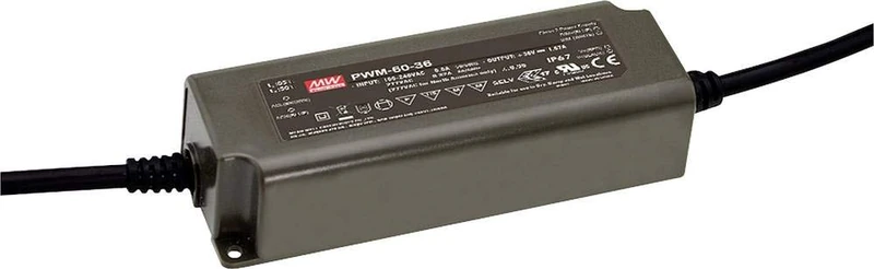 Mean Well PWM-60-12 AC-DC Single Output LED Driver, Constant Voltage