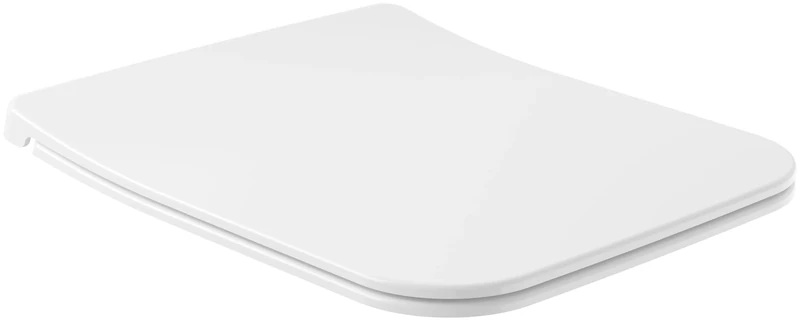 Villeroy & Boch Venticello SlimSeat toilet seat - Toilet seat with soft-close mechanism - Removable, shatterproof toilet seat made of duroplast - Sandwich - angular shape - White Alpine, glossy