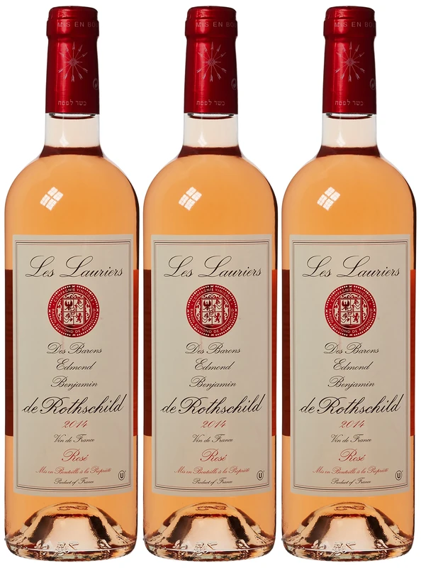 Baron Edmond de Rothschild Les Lauriers Rose 2014 Wine 75 cl Kosher (Case of 3)