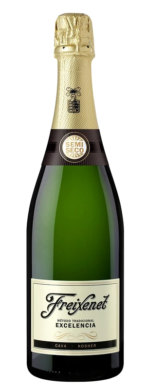 Freixenet Excelencia Cava Semi Secco Sparkling Wine, 75 cl Kosher (Case of 6)