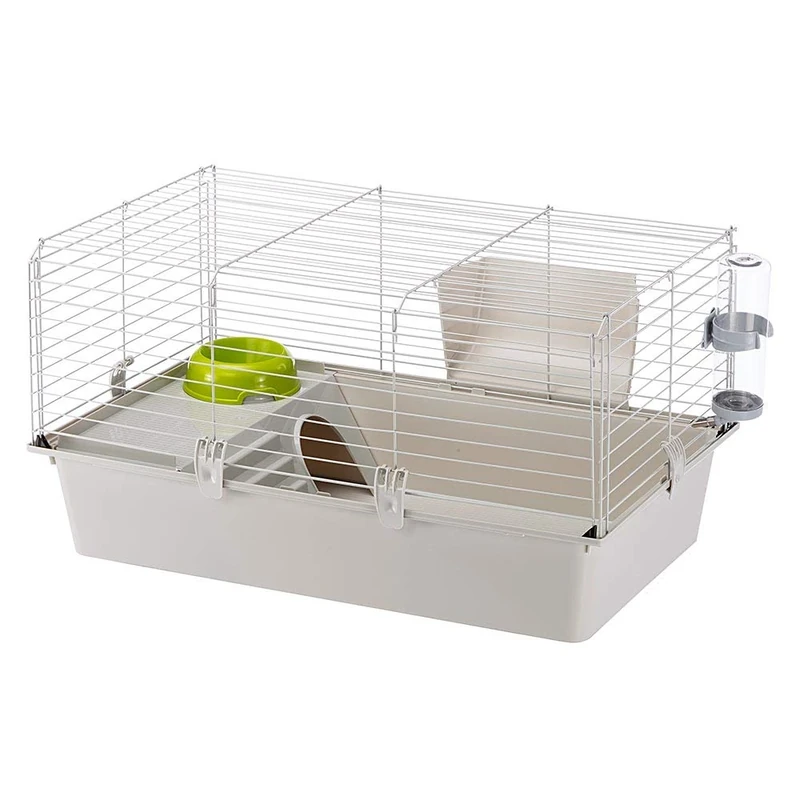 Ferplast Cavie Guinea Pig Cage & Rabbit Cage | Pet Cage Includes All Accessories to Get You Started & a 1-Year Warranty