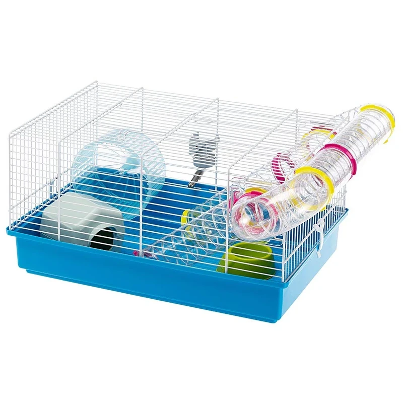 Ferplast Hamster Cage, White, 11.61 x 9.65