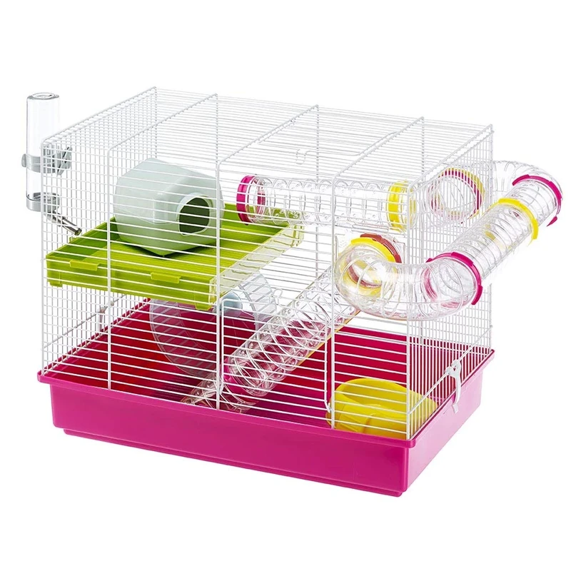 Ferplast Hamster Cage, White, 11.61 x 14.76