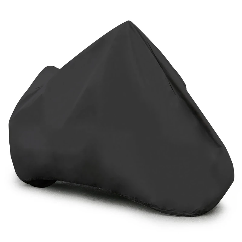 Budge Soft Stretch Motorcycle Cover Indoor, Black, Scratchproof, Universal Fit, Fits up to 114" - Image 1