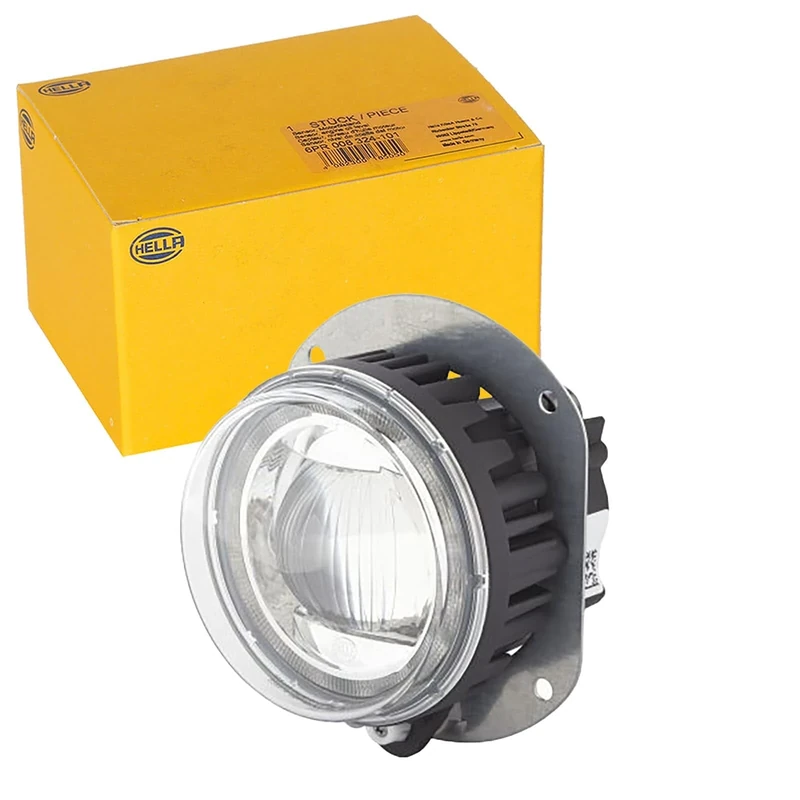 HELLA 1F0 011 988-031 LED/DE-Spotlight - 90mm Performance L4060 - 24/12V - Round - Reference number: 12.5 - Screw Connection - Clear diffusing lens - Lens Colour: Crystal clear - left/right