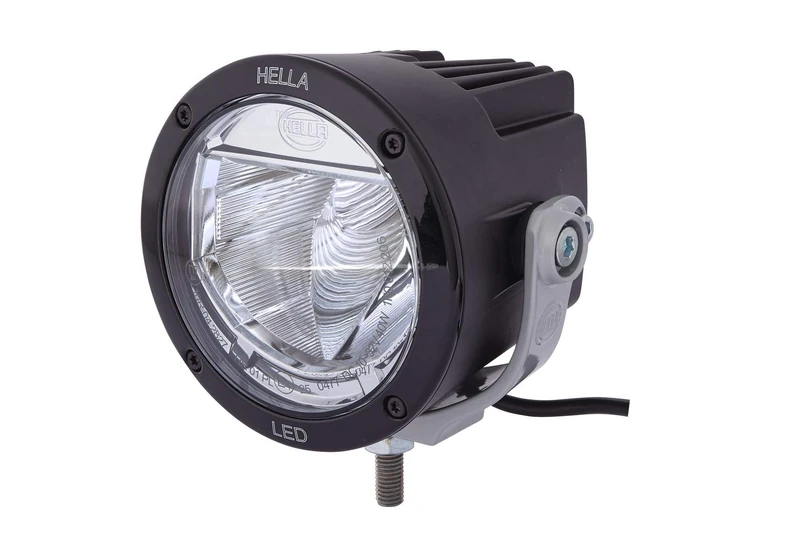 HELLA 1F0 012 206-011 LED-Spotlight - Luminator X LED - 12/24V - Round - Reference number: 37.5 - Bolted - Clear diffusing lens - Lens Colour: Crystal clear - Cable: 3000mm - left/right