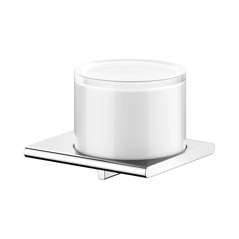 Keuco Edition 11552019000 Lotion Dispenser 400, with real Crystal Glass, Silver