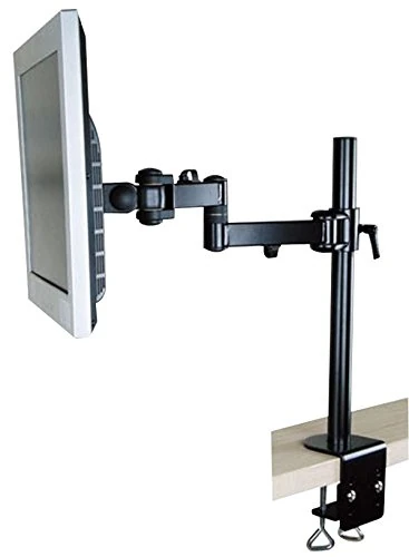 PRO SIGNAL Dual Arm Desktop Monitor Mount – VESA 75/100 Compatible, Holds Up to 10kg, Adjustable Tilt & Swivel with Cable Management