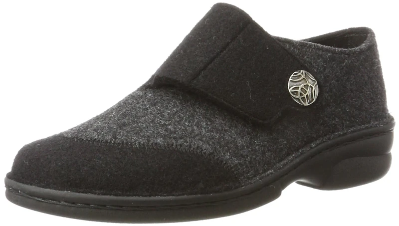 Berkemann Jarla Women's High Slippers, Black patch., 8.5 UK